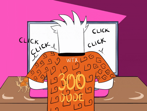 a cartoon drawing of a computer screen with a search bar that says " rr "