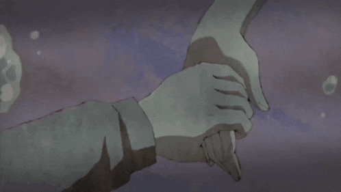 a cartoon of two people holding hands with the words is it really so easy to reach hell below them
