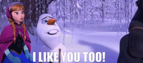 I Like You Frozen GIF - I Like You Frozen Olaf GIFs