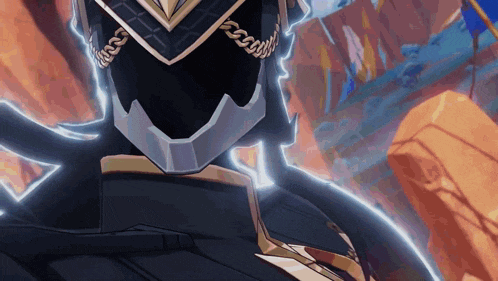 a close up of a video game character 's back