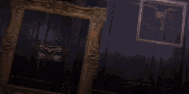 a close up of a girl with her eyes closed in a dark room .