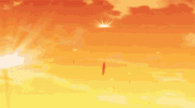 a sunset with a lot of clouds in it