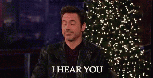 I Hear You GIF - I Hear You Rdj Robert Downey Jr GIFs