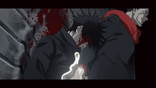 a man is laying on the ground with blood on his face