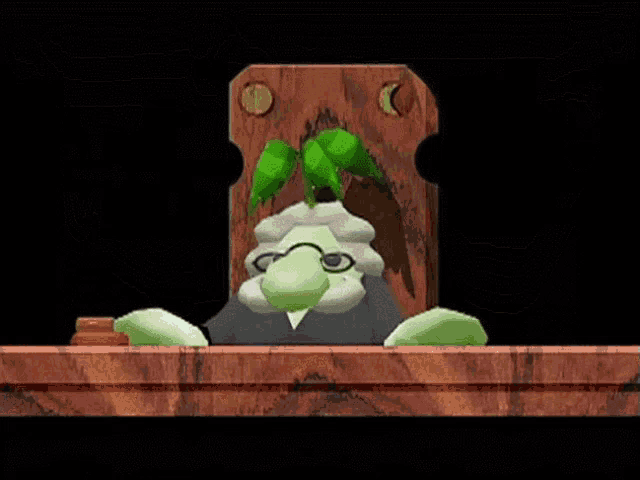 a cartoon character is sitting at a table with the words court is now in session below him
