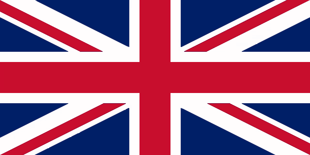 a british flag with a red white and blue cross on a white background