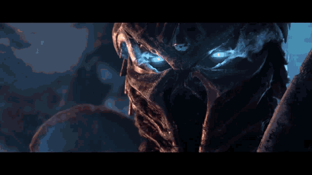 a close up of a person 's face with red eyes