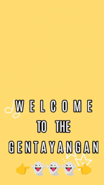 a picture of a ghost with the words welcome to the gentayangan below it