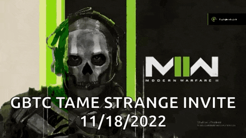 a poster for modern warfare ii shows a skull