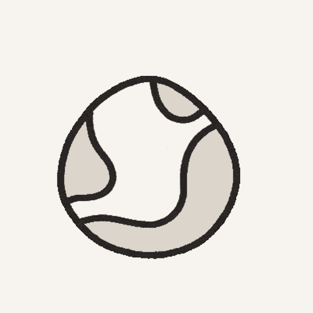 a cartoon drawing of a cat sitting inside of an egg shell