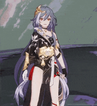 a drawing of a girl with long gray hair