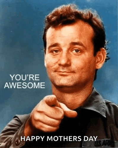 a picture of a man pointing with the words " you 're awesome "