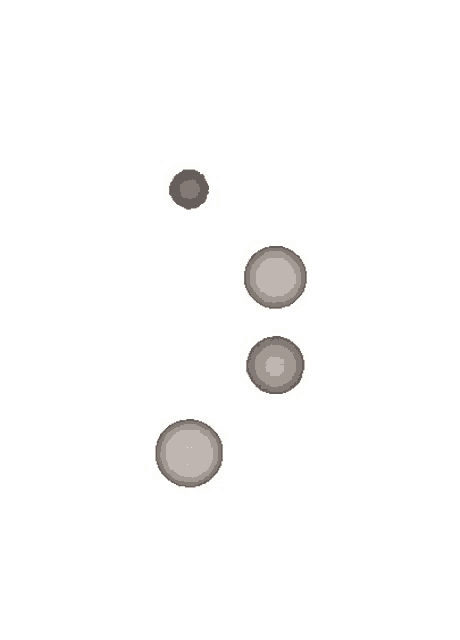 three circles on a white background that appear to be a smiley face