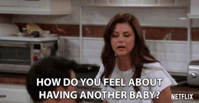 How Do You Feel About Having Another Baby Tiffani Thiessen GIF - How Do You Feel About Having Another Baby Tiffani Thiessen Lori GIFs