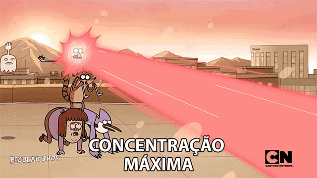 an advertisement for cn cartoon network shows a cartoon scene