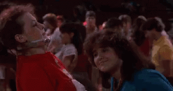 Joan Cusack 16candles GIF - Joan Cusack 16candles Dancing With Back Brace GIFs