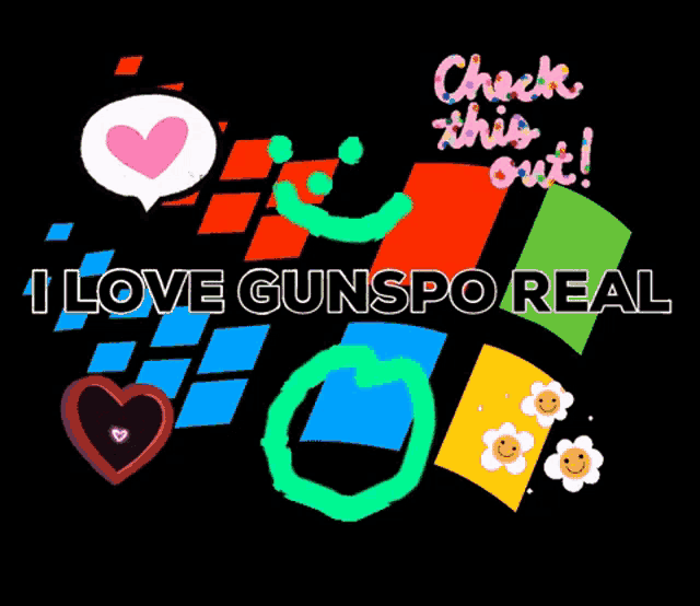 a poster that says check this out i love gunsporreal