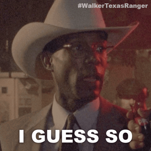 I Guess So James Trivette GIF - I Guess So James Trivette Walker Texas Ranger GIFs