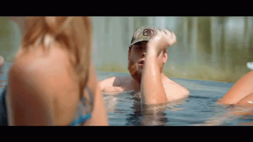 Beer Pong Luke Combs GIF - Beer Pong Luke Combs Swimming GIFs