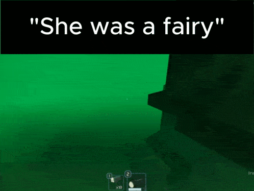 a screenshot of a video game with the words " she was a fairy " at the top