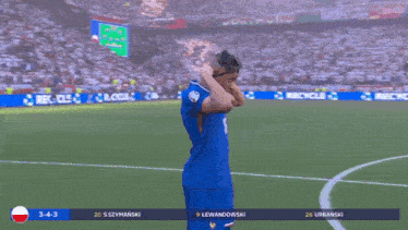 a soccer player wearing a mask and the number 10 on his shirt
