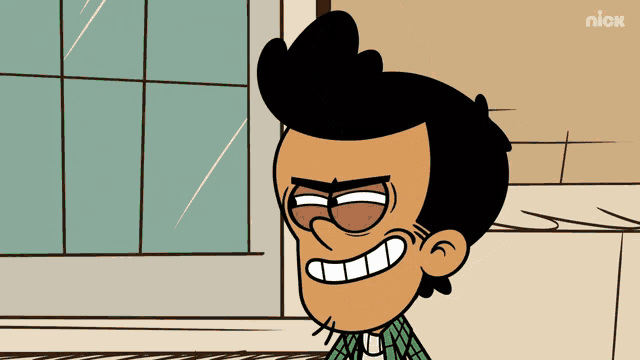 a cartoon character with a nick logo on the bottom
