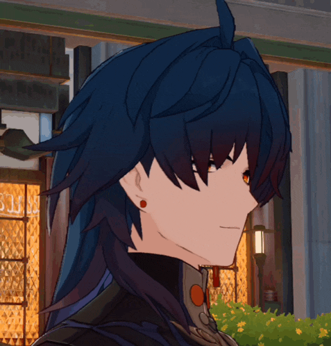 a close up of a person 's face with a sign in the background that says ' s.i.s. '