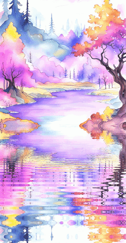 Watercolor Lakeland GIF