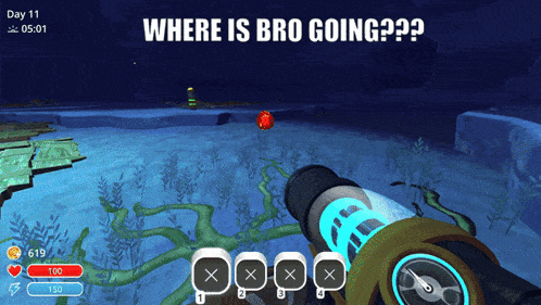 a screenshot of a video game with the words " where is bro going "