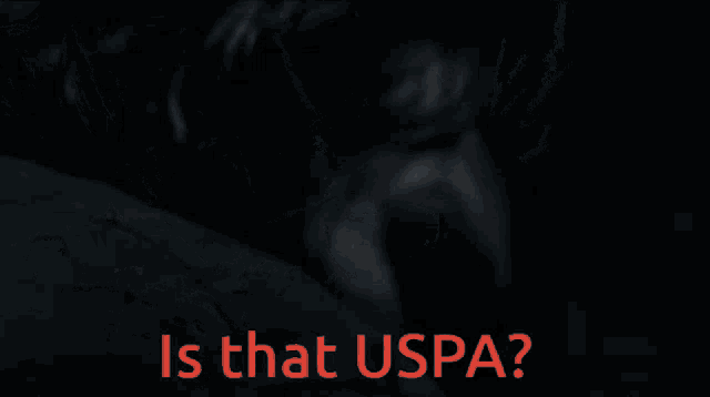 a man with red eyes and the words is that uspa on the bottom
