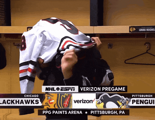 the blackhawks are playing the penguins at ppg paints arena in pittsburgh