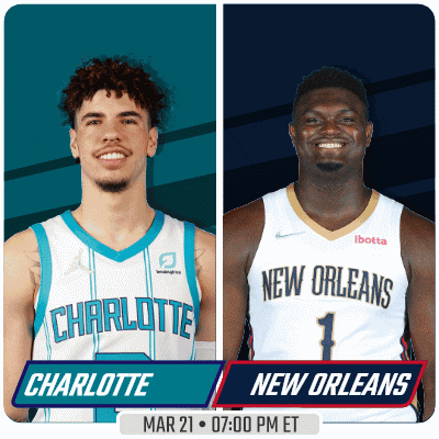 charlotte and new orleans basketball players are on a poster