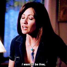 a woman says " i want to be free " while wearing a necklace