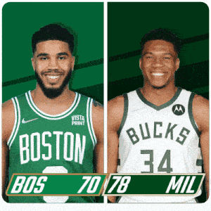 Boston Celtics (70) Vs. Milwaukee Bucks (78) Third-fourth Period Break GIF - Nba Basketball Nba 2021 GIFs