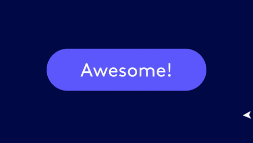 a button that says awesome with confetti coming out of it