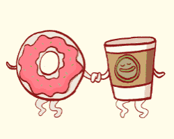 Donuts And Coffee GIF