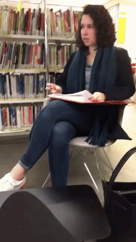 Library Reading GIF - Library Reading Reviewing GIFs