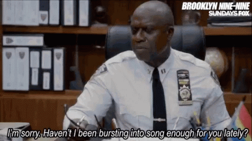 Andre Braugher Burst Into Song GIF