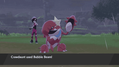 a video game character is standing in a field with a circle of water coming out of it