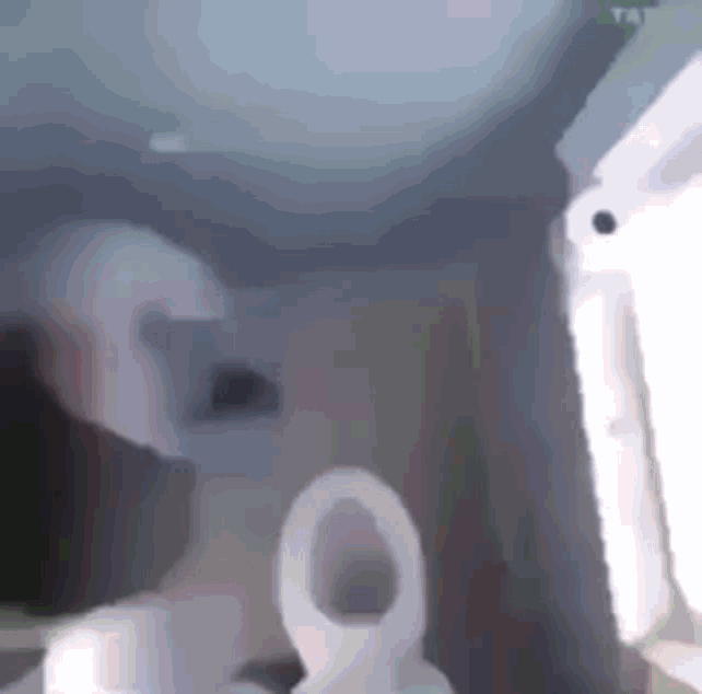 a person is standing in a bathroom next to a toilet and a mirror .