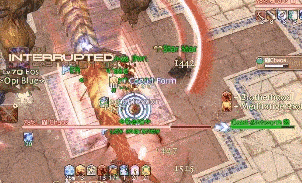a screenshot of a video game where a monster is being attacked by a person .