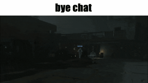 bye chat is written on a yellow background
