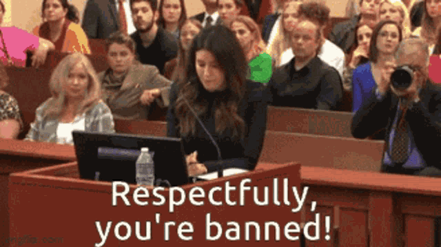 Camille Vasquez Youre Banned GIF - Camille Vasquez Youre Banned Banned GIFs