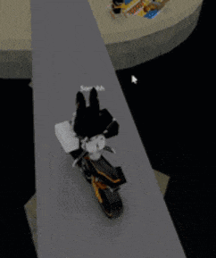 a person is riding a motorcycle in a video game with the name somrah on the bottom