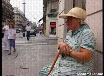 Old Woman Sad GIF - Old Woman Sad Streets GIFs