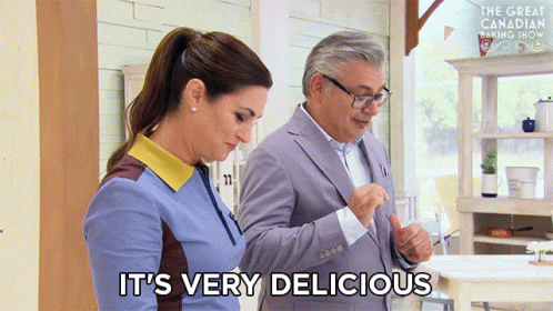 Its Very Delicious The Great Canadian Baking Show GIF - Its Very Delicious The Great Canadian Baking Show Gcbs GIFs