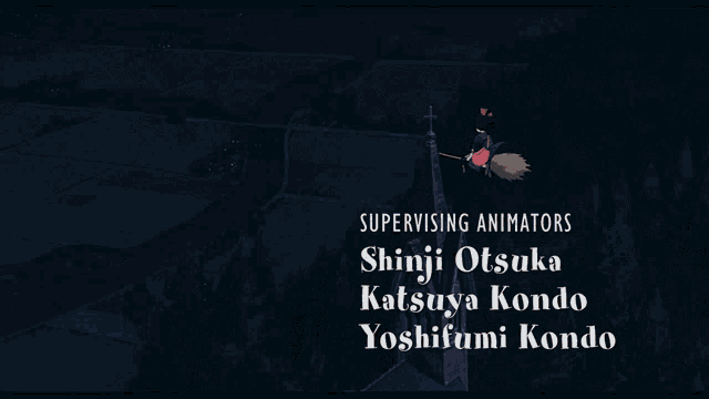 shinji otsuka katsuya kondo and yoshifumi kondo are the supervising animators of this movie