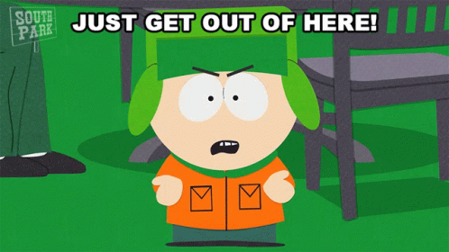 Just Get Out Of Here Kyle Broflovski GIF - Just Get Out Of Here Kyle Broflovski South Park GIFs