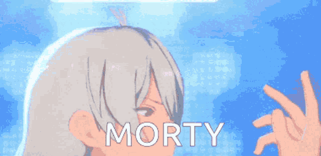 the word morty that is on a cartoon