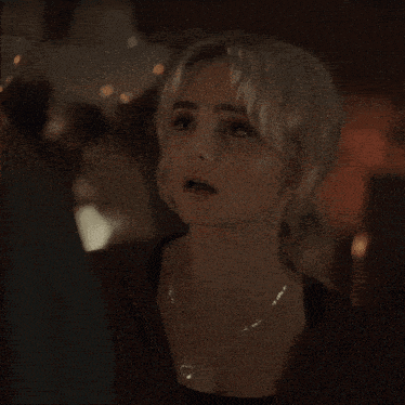 a woman says " you have no idea what you 've done " in yellow letters